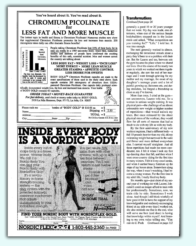 Fitness: Lauree Moretto article page three